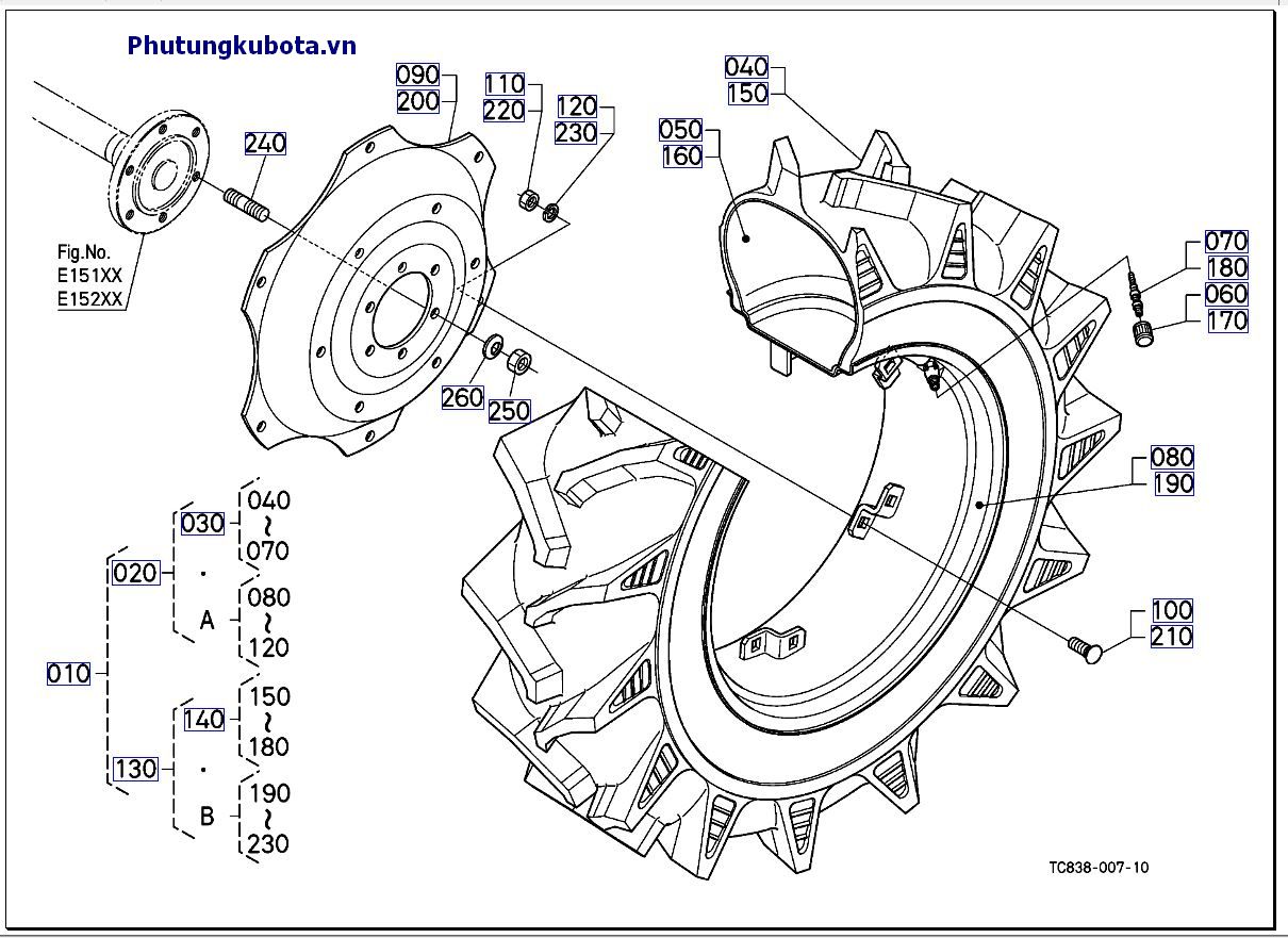Bánh sau (13.6-26) thay đổi